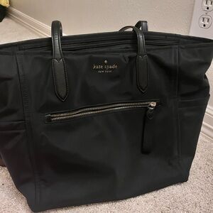 Kate Spade Commuter Nylon Tote Shoulder Bag - Black Gold Hardware - Never Used